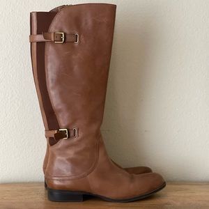 Light Brown Leather Naturalizer Riding Boots. Sz 9.